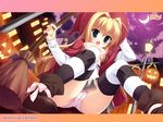  cameltoe halloween hat moon panties pumpkin skyfish thighhighs underwear witch yukie 