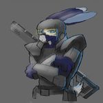  armor c4th helmet lagomorph military one_eye_closed solo tongue weapon wink zerros 