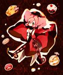  bad_id bad_pixiv_id charlotte_(madoka_magica) cheese cookie cream_puff cupcake doughnut english food french heart highres macaron mahou_shoujo_madoka_magica maruino personification pink_hair purple_eyes solo sprinkles swiss_cheese translated 