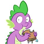  dragon eating fang fangs feral food friendship_is_magic male my_little_pony parody sandwich sandwich_(food) scalie solo spike_(mlp) unknown_artist 