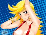  blonde_hair blue_eyes blush breasts katzueki large_breasts nipples panty panty_&amp;_stocking_with_garterbelt panty_(character) panty_(psg) panty_and_stocking_with_garterbelt smile 