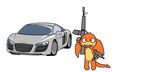  audi car darkdoomer gun ingram_mac10 m16 patachu patamon weapon 