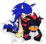  2005 all_fours butt cum cum_inside cum_on_butt cum_on_self cum_splat doggy_position from_behind gay hedgehog impossible_cum_splat male messy open_mouth rape shadow_the_hedgehog sonic_(series) sonic_the_hedgehog teeth_clenched 
