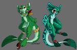 accessories bioluminescence breasts claws couple curious cute dragon eyes feathers female fenra float hindpaw jewelry koda leaves male markings nude paint red_eyes rosettes scalie sefeiren sexual_dimorphism shanti spots tail tailfeathers 