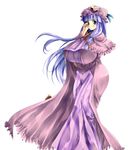  absurdres breasts crescent derivative_work gigantic_breasts hat highres kinntarou long_hair patchouli_knowledge purple_eyes purple_hair solo touhou 