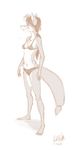 bikini canine female fox kptoons skimpy solo tail_ring toony 