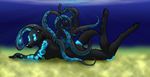  bioluminescence female foxywolf kailani octopus pinup tentacles underwater 