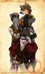  canine female glasses goggles male maned_wolf midriff mole_rat portrait quartervirus rat rodent steampunk uniform 