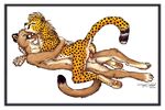  anus cheetah cougar couple cowgirl_position cute eyes_closed feline female hug licking love male nude orgasm penetration penis pussy raised_tail sex straddling straight tail tani_da_real tongue vaginal vaginal_penetration 