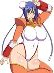  aq_interactive arcana_heart atlus blush breasts cleavage examu large_breasts mei-fang robot_girl 