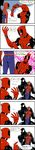  comic deadpool highres long_image marvel multiple_boys spider-man tall_image translation_request venom_(marvel) 