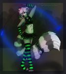  bells female glowstick kee ladykix midriff miniskirt naynay raver solo stripey 