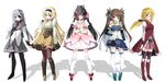  akemi_homura akemi_homura_(cosplay) black_hair blonde_hair blue_eyes boots brown_hair bubble_skirt cecilia_alcott charlotte_dunois cosplay eyepatch green_eyes hair_ribbon hairband highres huang_lingyin infinite_stratos kaname_madoka kaname_madoka_(cosplay) laura_bodewig long_hair magical_girl mahou_shoujo_madoka_magica miki_sayaka miki_sayaka_(cosplay) multiple_girls muraya pantyhose ponytail purple_eyes ribbon sakura_kyouko sakura_kyouko_(cosplay) season_connection shinonono_houki shoes silver_hair skirt tomoe_mami tomoe_mami_(cosplay) twintails 