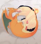  anal bed blush charizard gay green_eyes kissing male penis pok&eacute;mon red_eyes tongue typhlosion yonesuke 