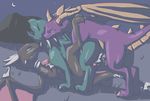  9_6 bisexual color cynder dragon female feral male ragnarakk sariya scalie sex spyro spyro_the_dragon surprise threesome 