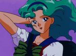  animated animated_gif aqua_hair bishoujo_senshi_sailor_moon blue_eyes gif kaiou_michiru lowres school_uniform smile wavy_hair wind 