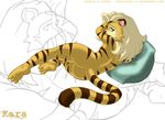  bbmbbf feline female kara nude pillow solo tiger 