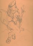  canine female margaret_petrie nduli nude raised_tail sketch solo tail tribal 