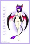  breasts demon female jessica_elwood nude pussy solo ukimori ultraviolet_(character) wings 
