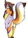 butt canine female fox kalida kalida_(character) looking_at_viewer nude solo tail towel 