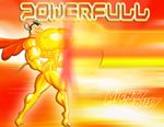  breasts female mammal mighty_mouse mighty_mouse_(character) mouse muscle_growth muscles rodent solo superbabsy123 yellow yellow_theme 