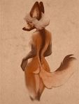  back back_dimples bix707 canine female nude solo watercolour 