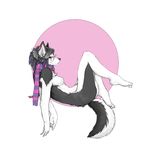  akumu canine dog female glasses husky nude piercing pira scarf solo 