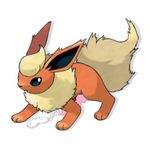  anal black_eyes canine cum flareon ms_paint penis pok&eacute;mon solo what 