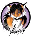  bust canine collar female fox solo unknown_artist vixen 