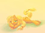  applejack_(mlp) blonde_hair equine female friendship_is_magic green_eyes hair hooves horse long_hair my_little_pony pony tail 