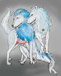  anime canine feline gay graywolf grey incest male monster_rancher penis sheath tiger wolf 