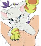  cat claws cum cum_in_pussy cum_inside digimon digiphilia duo feline female female_on_top gatomon gloves grin human interspecies male mammal nude on_top penetration plain_background pussy sex straight sweat unknown_artist vaginal vaginal_penetration white_background 