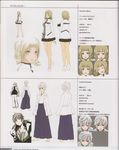  1girl absurdres alternate_costume anechka_alferov artbook blonde_hair highres japanese_clothes luchino_narukami non-web_source senkou_no_ronde translation_request white_hair 