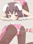 :t after_sex aftersex anal animal_ears ass brown_hair bunny_ears bunny_suit bunny_tail bunnysuit censored cum cum_in_ass flat_chest icelee inaba_tewi penis red_eyes tail tears tewi_inaba touhou wet_spot wrist_cuffs 