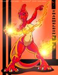  anthro breasts charmeleon dakraken female fire nintendo pok&#233;mon pok&#233;morph pok&eacute;mon pussy solo video_games 