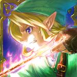  arrow blonde_hair earrings gloves hat jewelry link male_focus neko_no_yu pointy_ears solo the_legend_of_zelda 