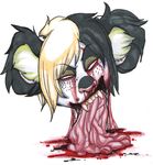  blood emo guro holly_massey intestines lemur solo vomit zeriara_(character) 