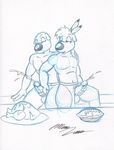  big_balls big_penis brian_griffin canine cum family_guy food gay holidays jasper male mammal marc_leonhardt masturbation muscles penis pie sketch thanksgiving turkey 