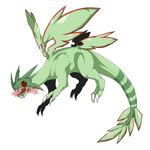  bad_pixiv_id dragon eiri_(eirri) flygon full_body gen_3_pokemon green_wings monster no_humans open_mouth pokemon pokemon_(creature) red_eyes simple_background white_background wings 