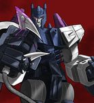  autobot blade blood cable cannon clenched_teeth damaged decepticon energon energy harpoon highres impactor mecha missile nike_chiko no_humans overlord_(idw) overlord_(transformers) robot rocket_launcher science_fiction spoilers teeth the_transformers_(idw) transformers weapon 