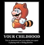  mario motivational_poster super_mario_bros. tanooki_suit tanuki 