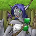  anjel arche_kruz cat feline female gargoyle hair ranger solo 