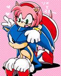  amy_rose female hedgehog japanese_text male sega sonic_(series) sonic_the_hedgehog translated urahyu 