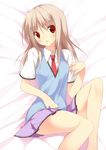  blush highres kuwashima_rein long_hair red_eyes sakura-sou_no_pet_na_kanojo school_uniform shiina_mashiro skirt solo 