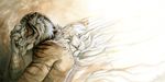  ambiguous_gender crying emotion eyes_closed feline mammal mourning sadness tears tiger 