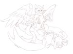  avian cowgirl_position dragon female gryphon horns male nude on_back penetration penis pussy scalie sefeiren sex sketch straight vaginal vaginal_penetration wings 