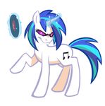  cutie_mark equine eyewear female feral friendship_is_magic fur hair horn horns horse long_hair mammal my_little_pony pony record short_hair solo sunglasses unicorn unknown_artist vinyl_scratch_(mlp) white white_fur 