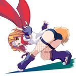  animal_ears aq_interactive arcana_heart ass atlus examu konoha konoha_(arcana_heart) ninja tail 