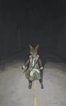  canine chinookblue fox headlights male night road solo standing uhoh 