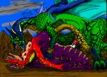  anthro breasts color cum cum_in_pussy cum_inside digital_media_(art) dirtyclosetent dragon duo female group horn hot invalid_tag lizard male open_mouth penetration pussy reptile scales scalie sex side_view slash0x straight vaginal vaginal_penetration wings 
